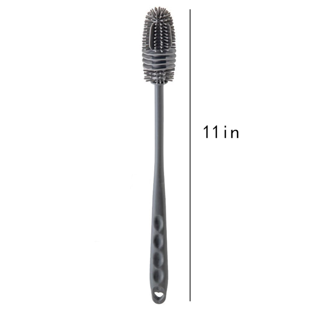 EYAKEG silicone bottle brush narrow-neck design reaches hard-to-clean openings