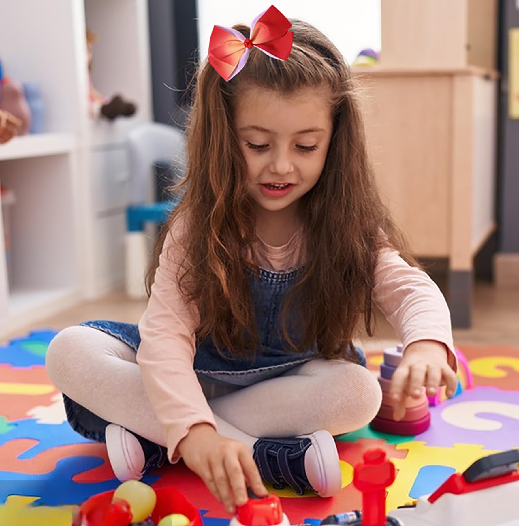 Eyegla 5-inch size fits toddlers to teens for a noticeable hair accessory