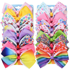 Eyegla 5-inch rainbow bow pack for school-ready outfits.