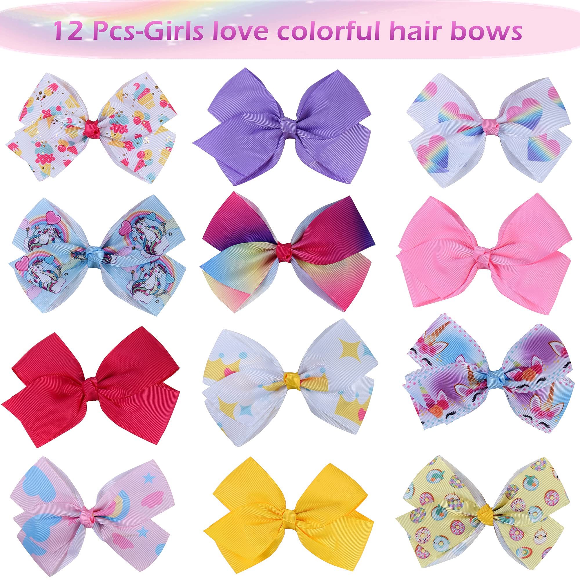 Close-up: Eyegla 5-inch bows on sturdy metal clips.