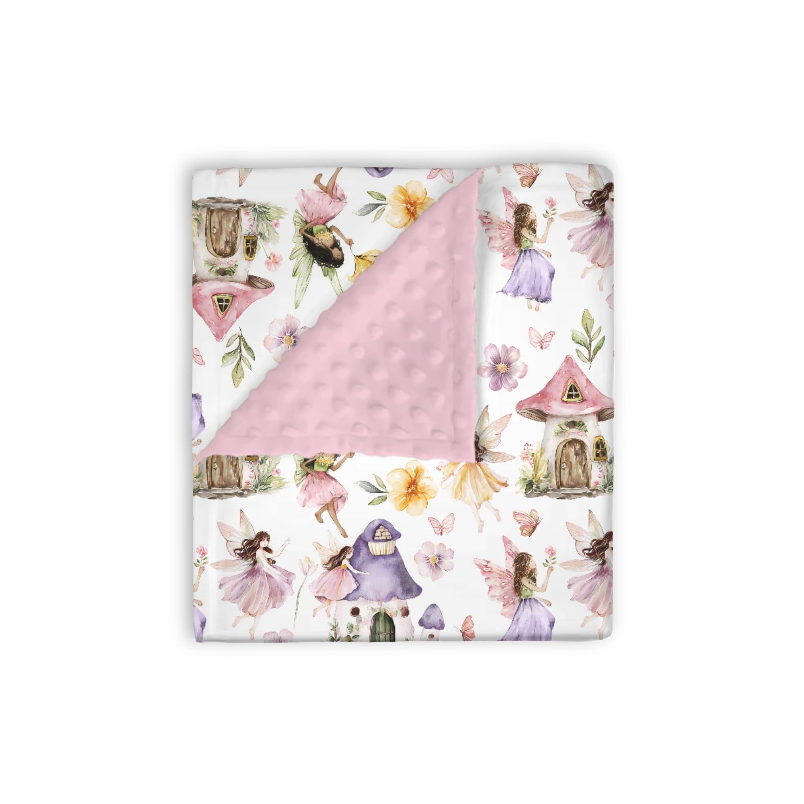 EyMzcod mink baby blanket pink offers ultra-soft warmth for cozy naps.