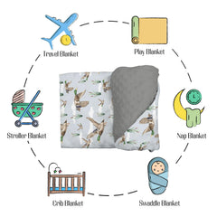 EyMzcod soft plush double-layer blanket offers plush texture and breathable warmth.