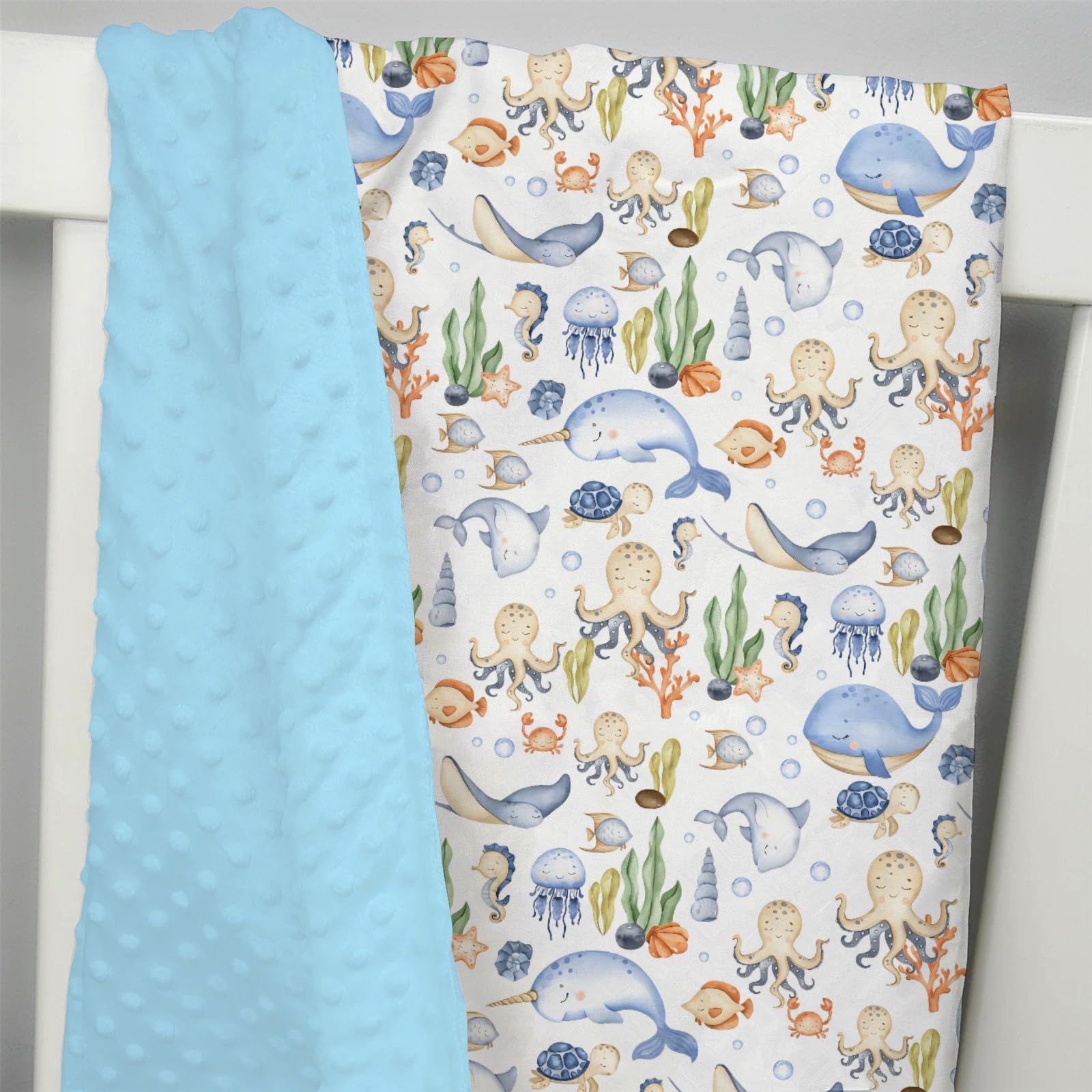 EyMzcod Mink Baby Blanket soft plush fabric feels warm and cozy in car seats.