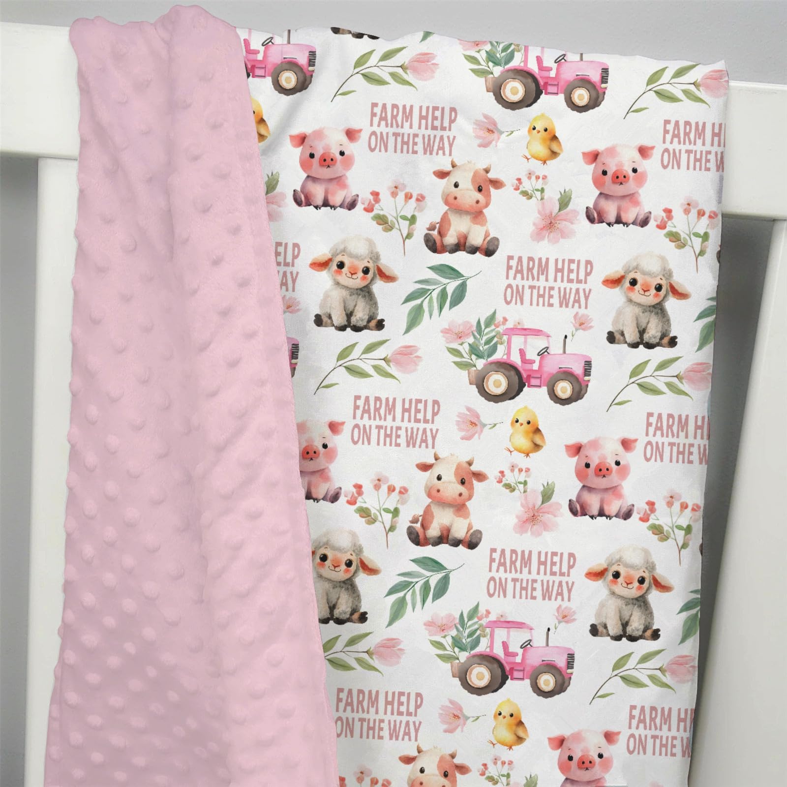 EyMzcod mink baby blanket demonstrates swaddle-crib versatility for naps and travel.