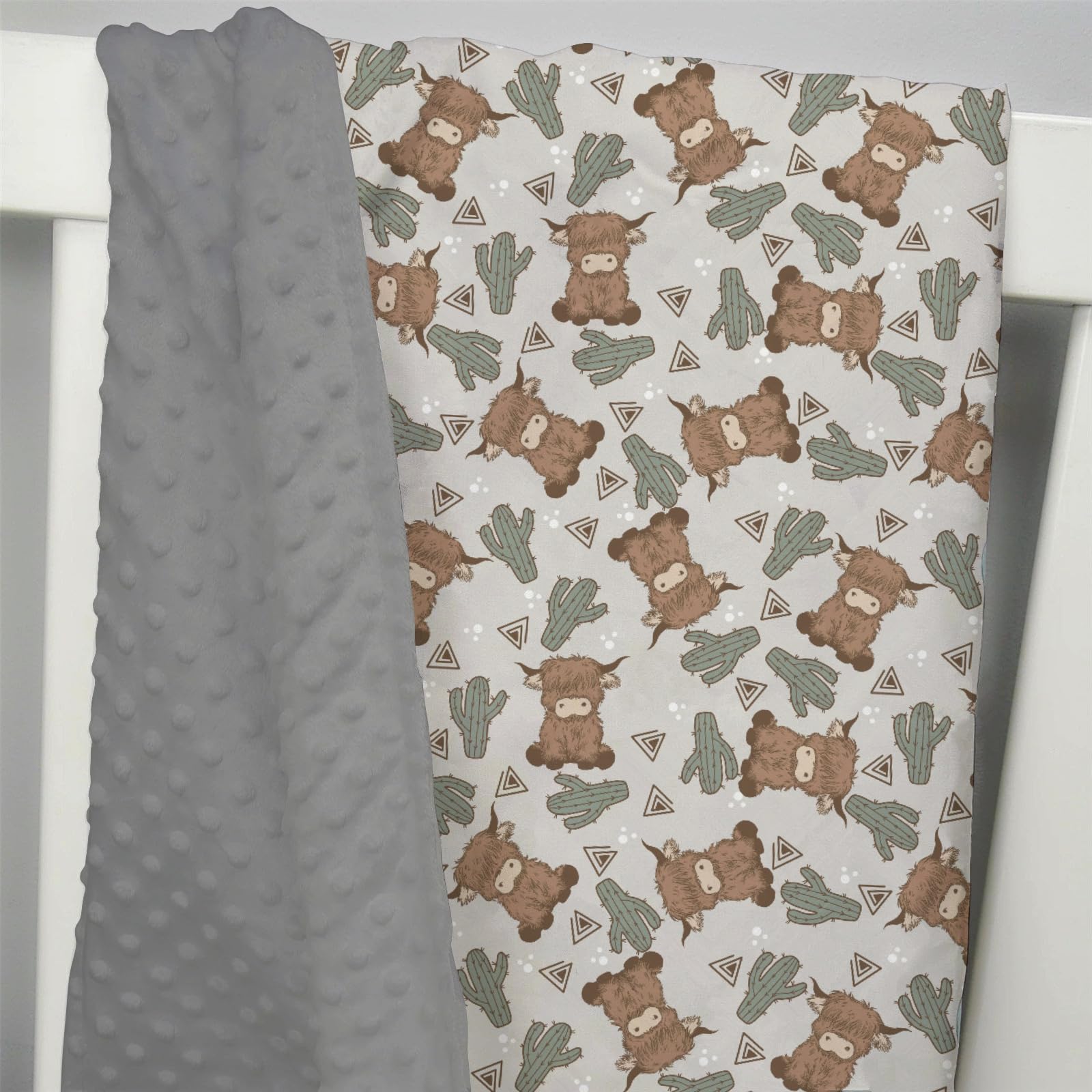 EyMzcod Mink Baby Blanket compact for stroller or travel.