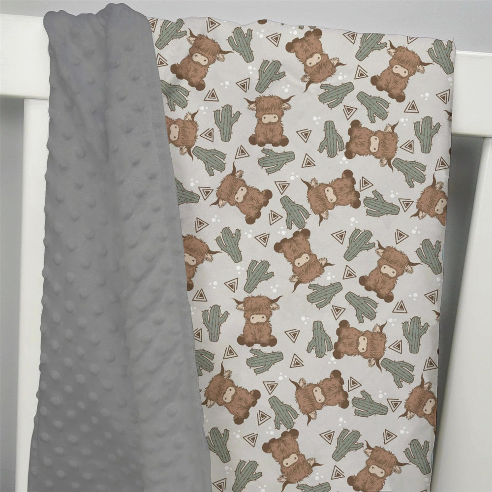 EyMzcod Mink Baby Blanket compact for stroller or travel.