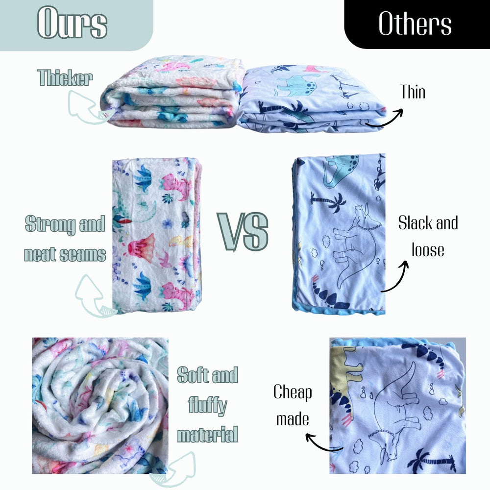 EyMzcod Mink Baby Blanket in wild lake bird design suits stroller and crib use.