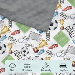 EyMzcod mink blanket dotted backing adds gentle texture for lounging.