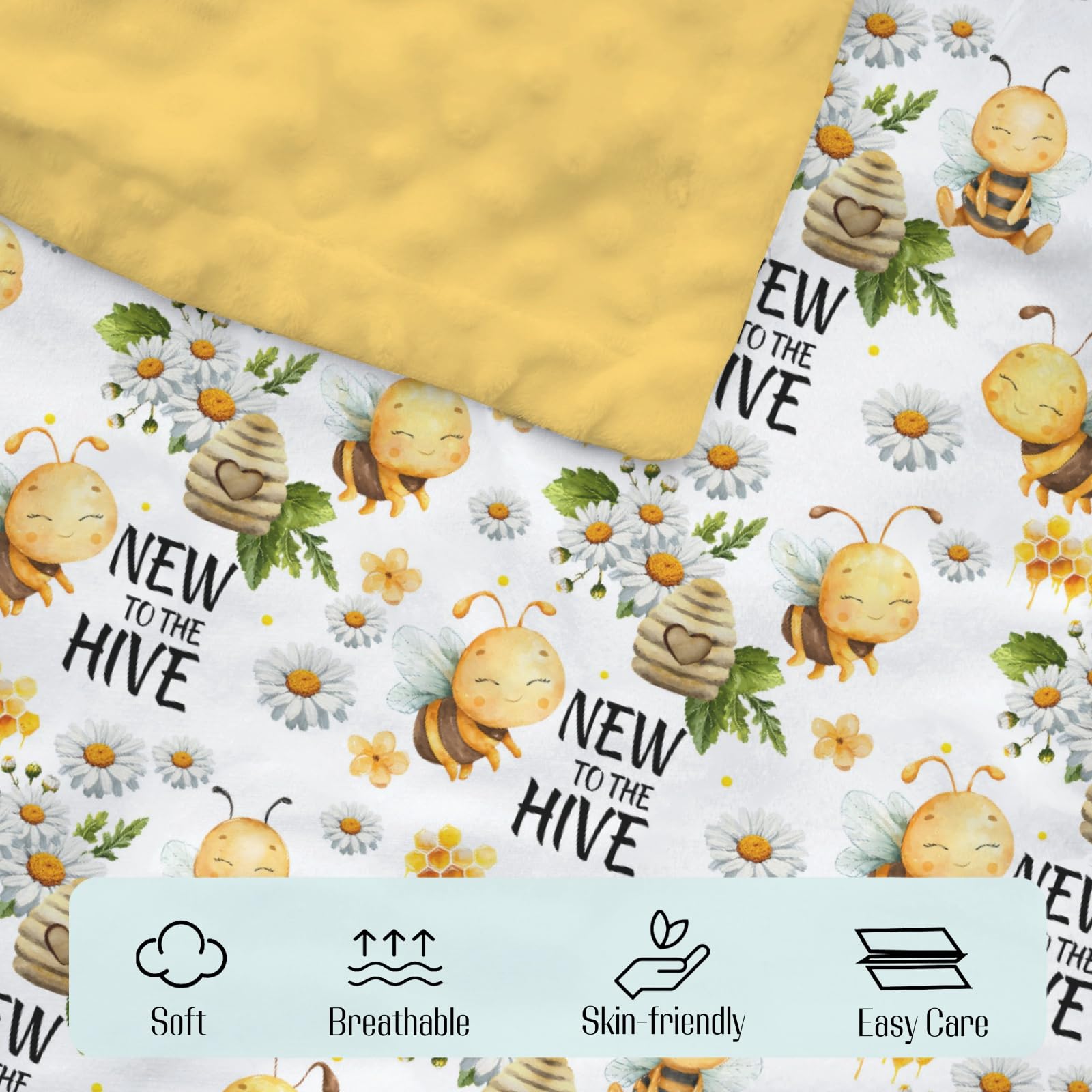EyMzcod Mink Baby Blanket in nursery decor setup, doubles as cozy swaddle and crib layer
