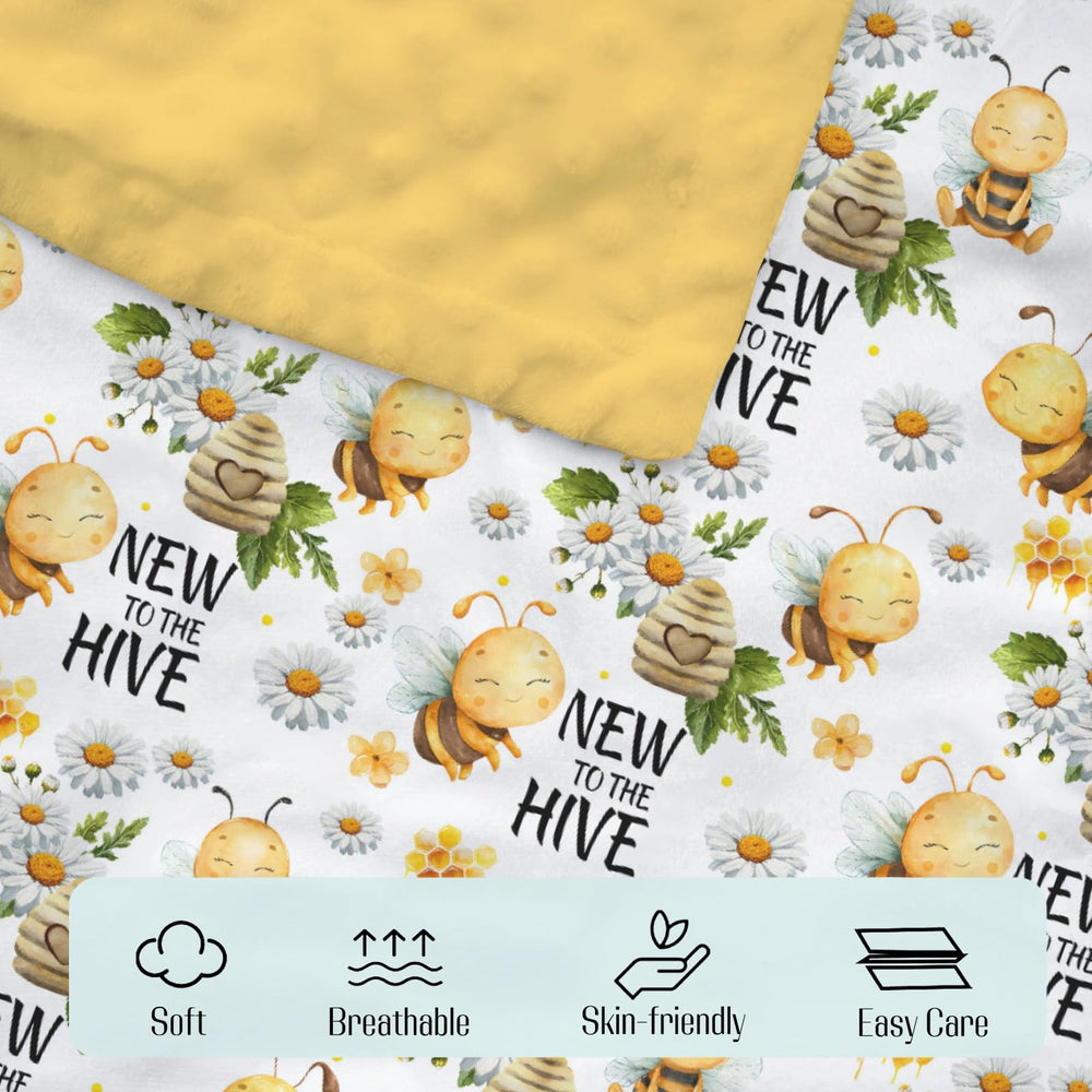 EyMzcod Mink Baby Blanket in nursery decor setup, doubles as cozy swaddle and crib layer