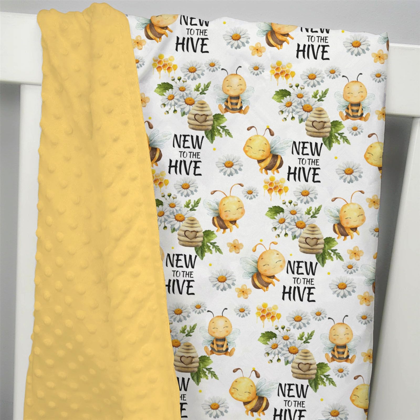 EyMzcod Mink Baby Blanket used in stroller, offering lightweight warmth on the go