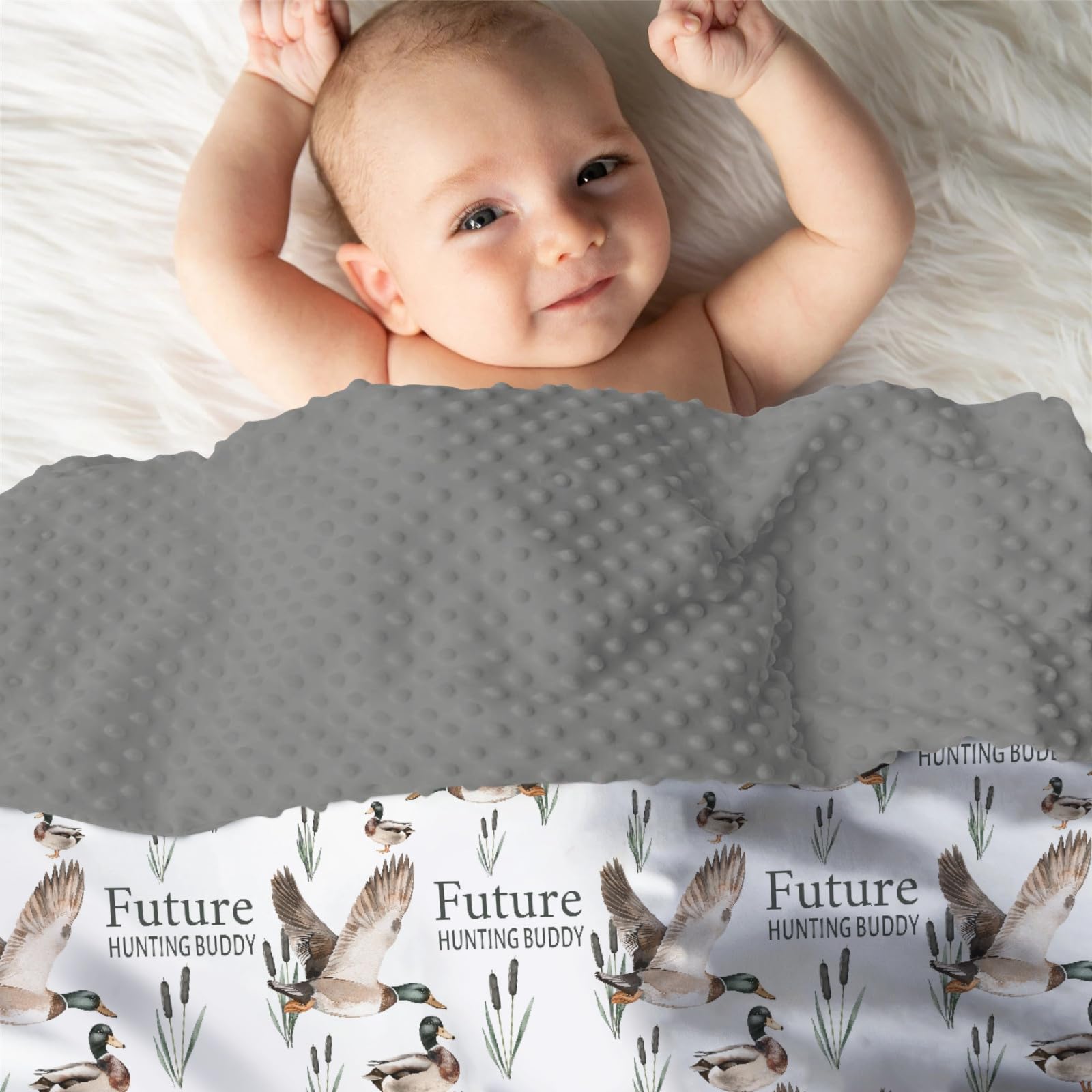 EyMzcod Mink Baby Blanket easy-care wash preserves softness after laundering