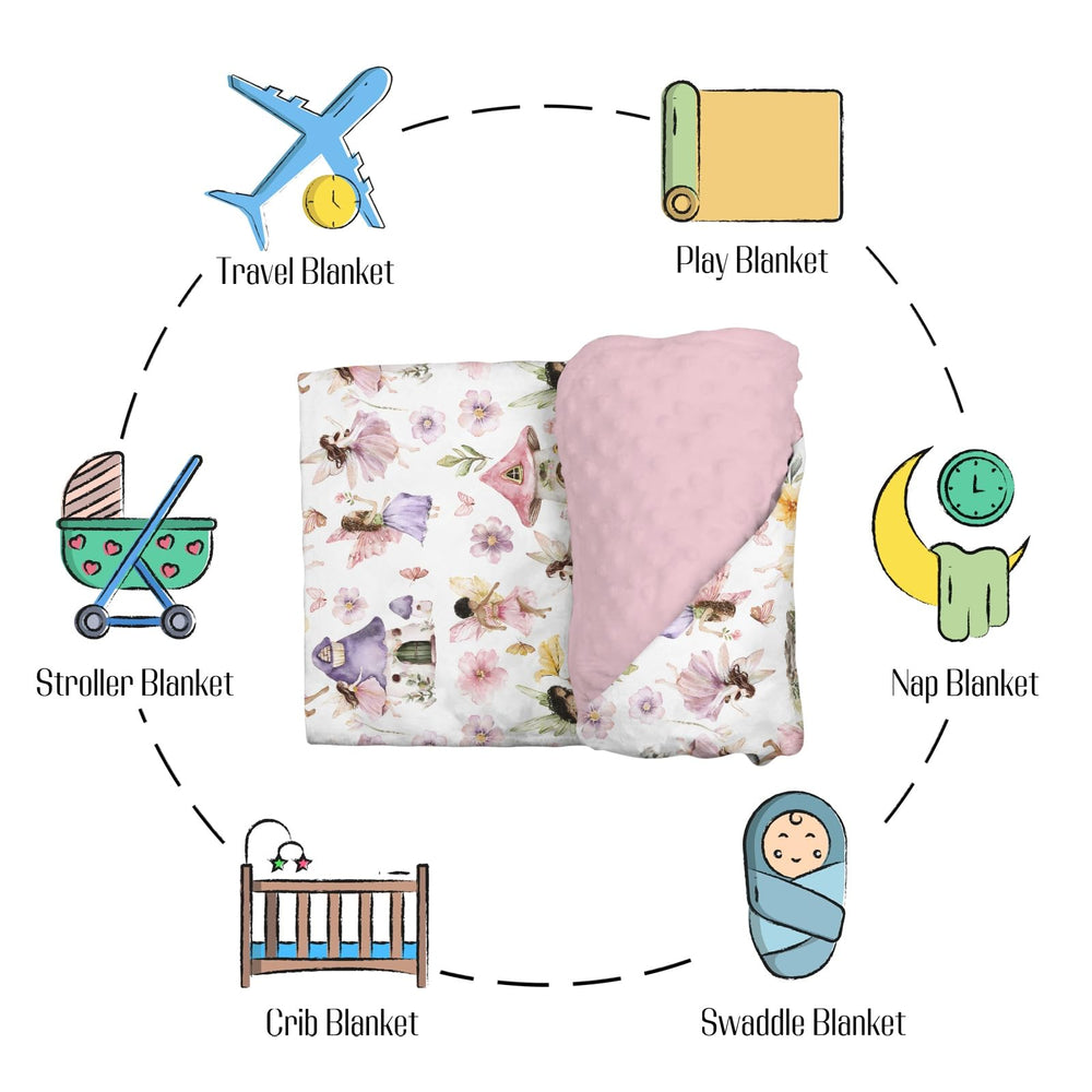 EyMzcod swaddle blanket for stroller outings provides lightweight warmth.