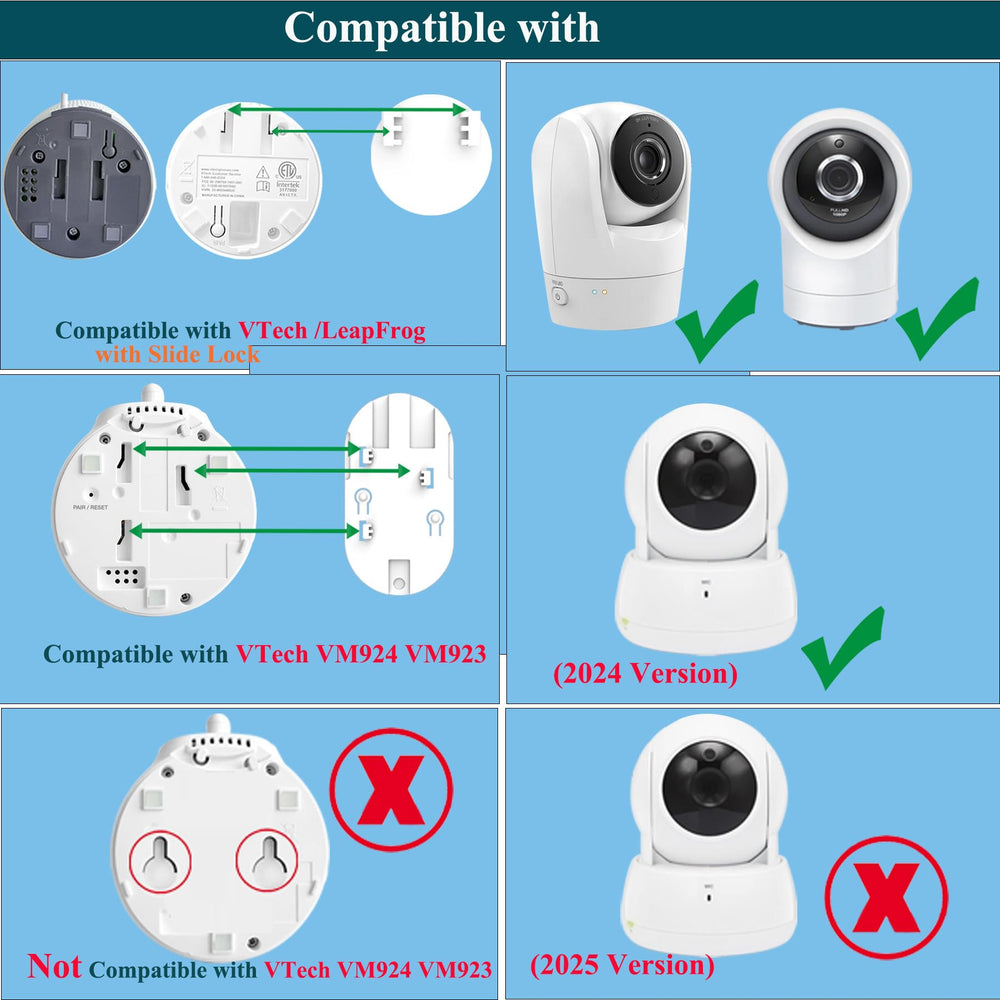 EYSAFT baby monitor mount 85cm reach provides a clearer view of the baby.