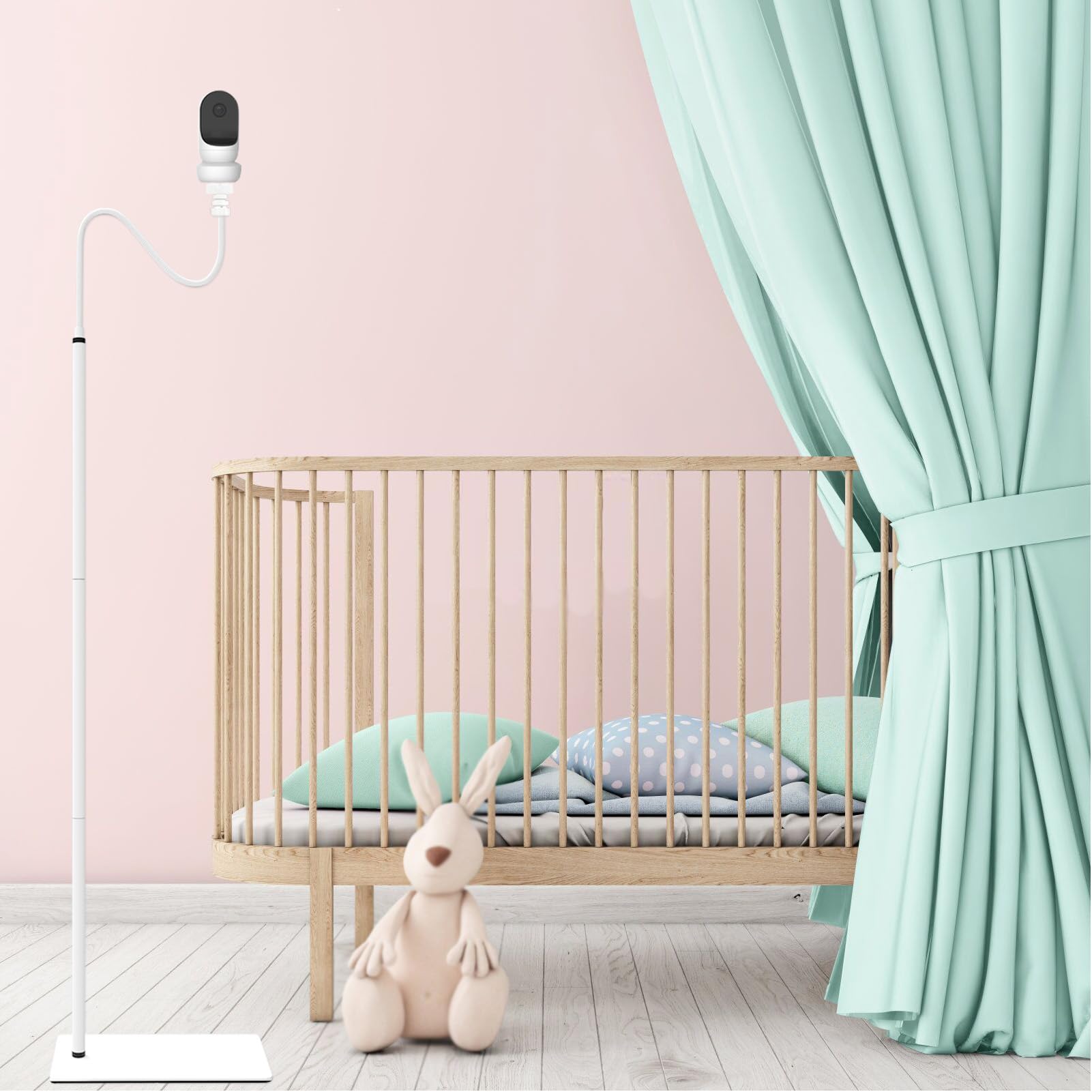 No-drill installation preserves walls and speeds setup.