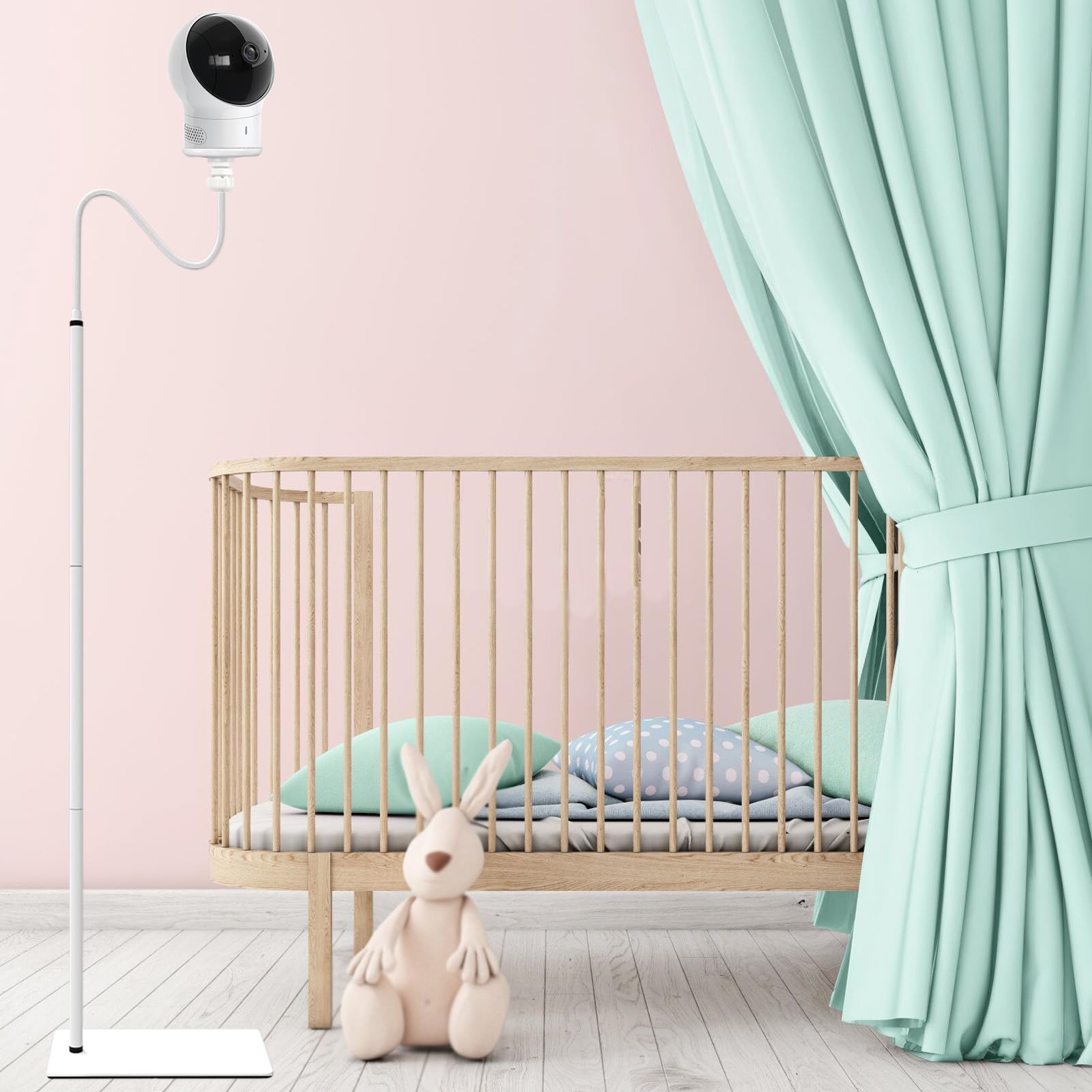 EYSAFT safety-focused design places cords away from the crib.