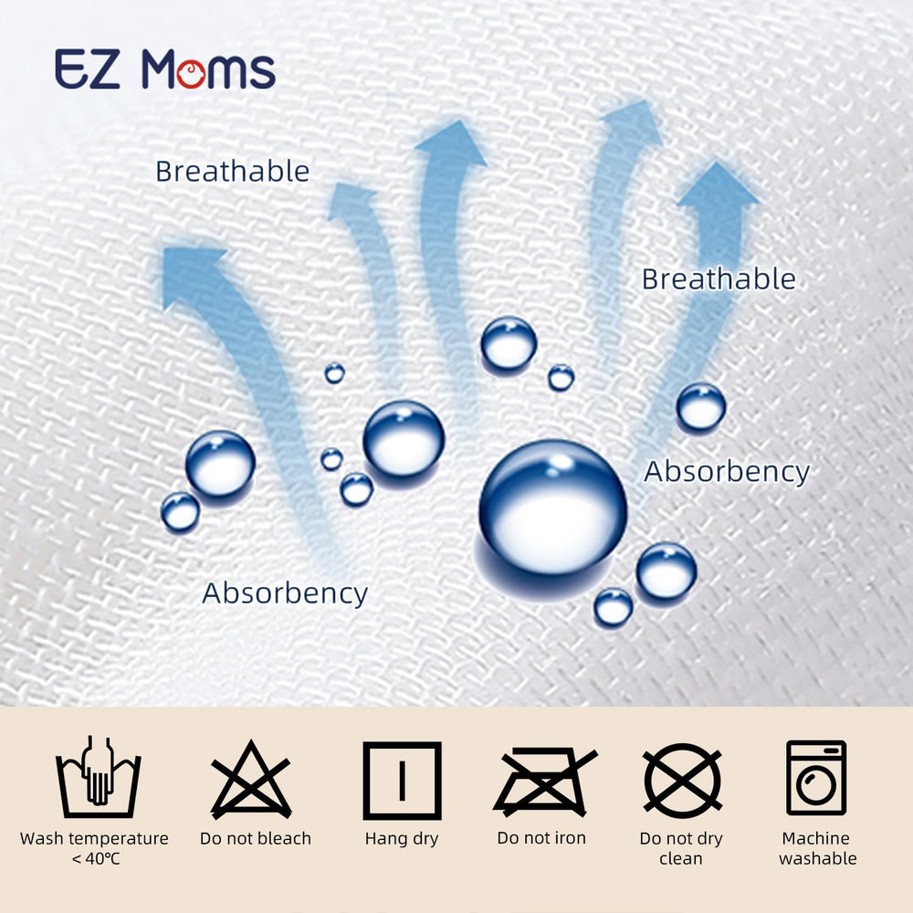 EZ Moms 100% cotton soft-touch underwear emphasizing breathable comfort