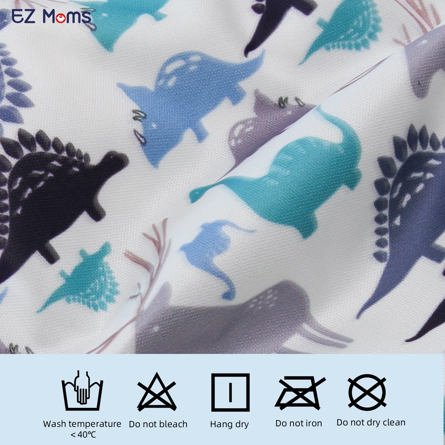 EZ Moms boys waterproof training pants closeup highlights leak-proof protection during potty training.