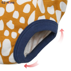 EZ Moms elastic waistband close-up highlighting secure pull-on design