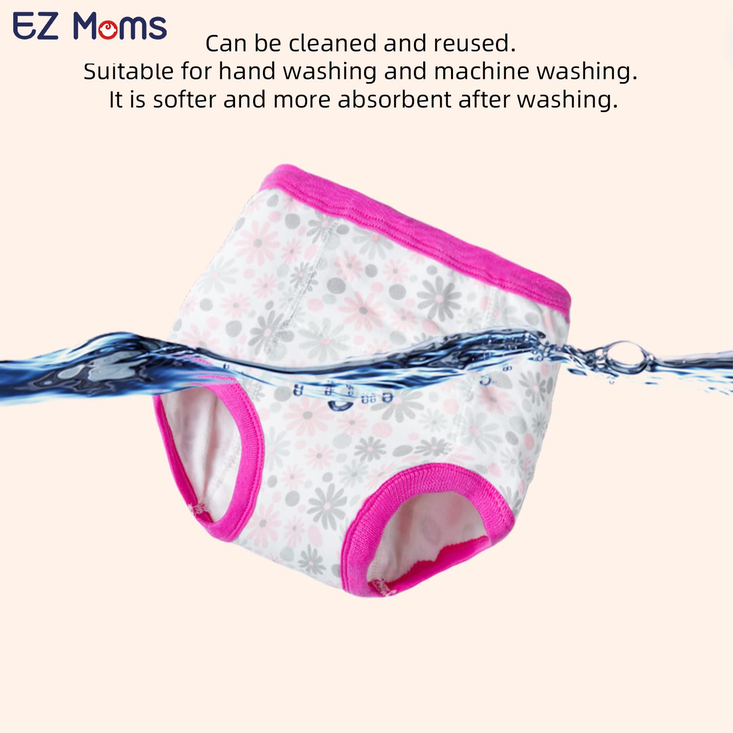 EZ Moms laundry bag included for easy washing and organization