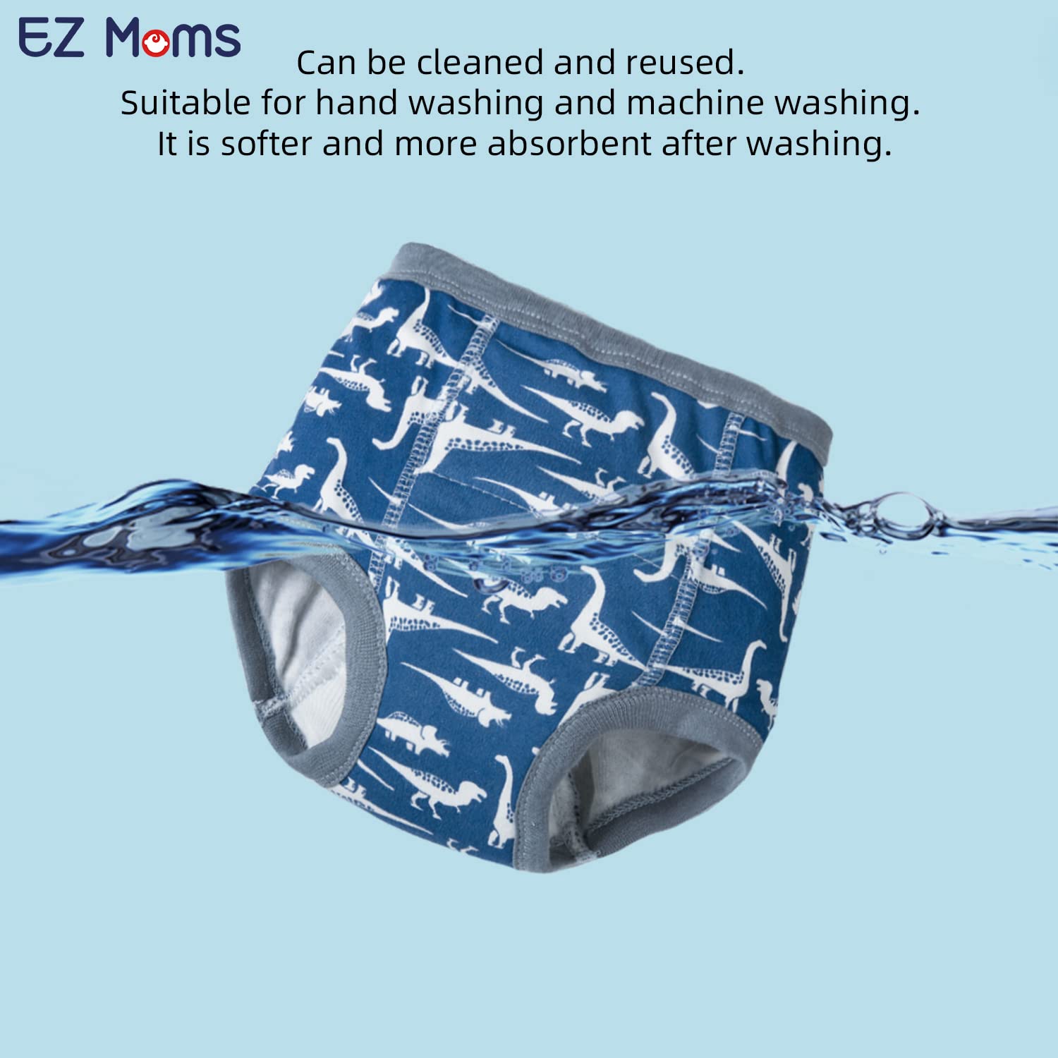 EZ Moms potty sticker chart included illustrating motivation during training.