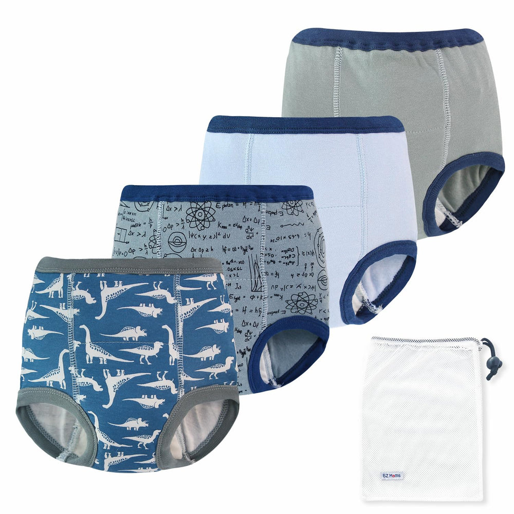 EZ Moms potty training underwear fabric close-up shows soft cotton comfort