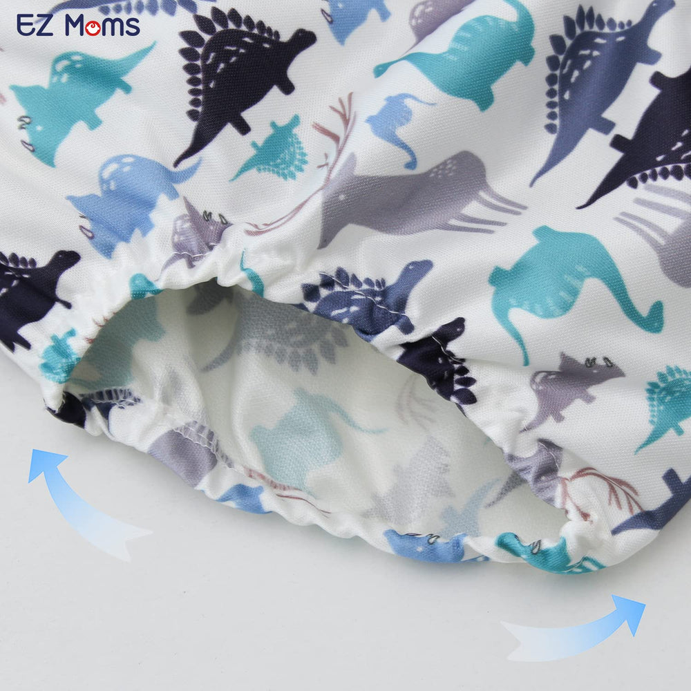 EZ Moms rubber pants child-style design keeps little one dry and stylish.