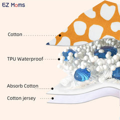 EZ Moms toddler wearing waistband close-up showing comfortable elastic fit