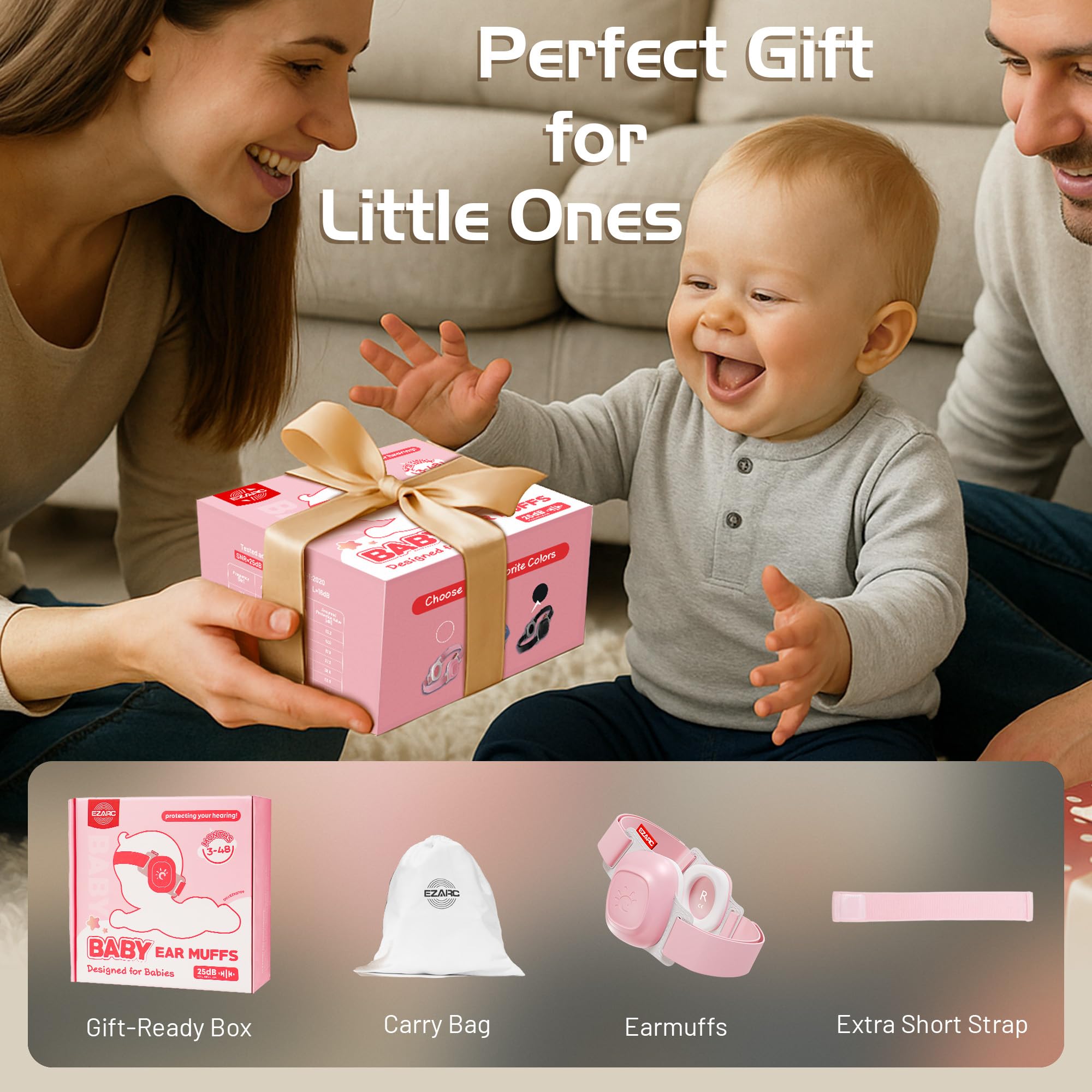 EZARC Baby Ear Muffs ideal for concerts to protect young ears.