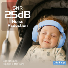 EZARC Baby Ear Muffs foldable design for easy packing on trips.