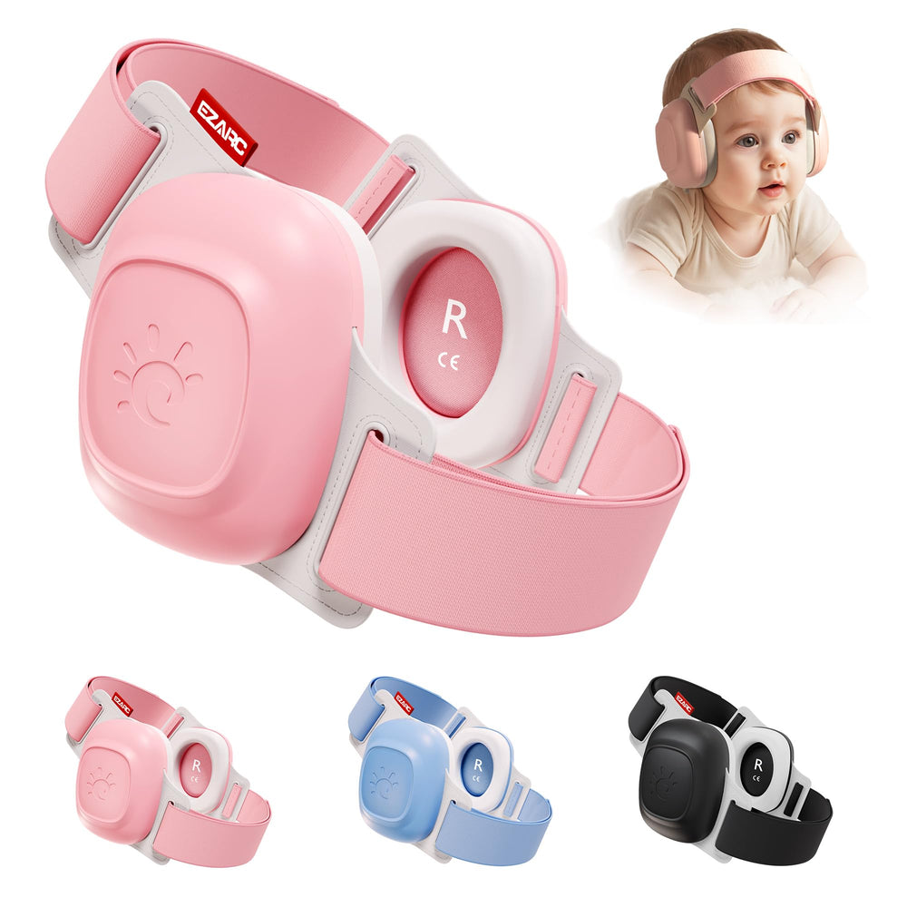 EZARC Baby Ear Muffs folded compact for easy travel and storage.
