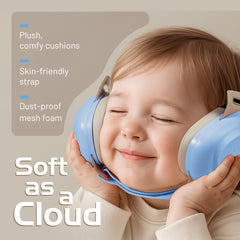 EZARC Baby Ear Muffs fontanel-friendly design protects delicate areas during use.