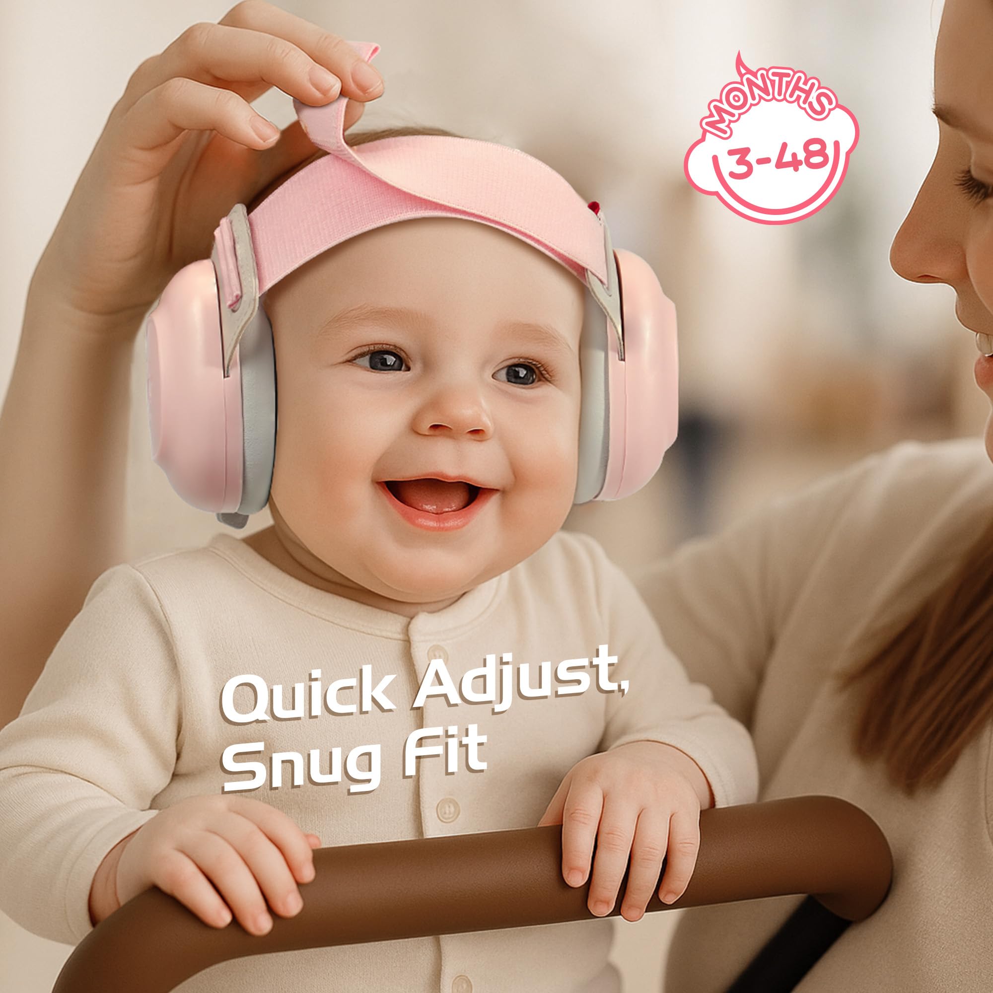 EZARC Baby Ear Muffs travel storage pouch keeps gear organized.
