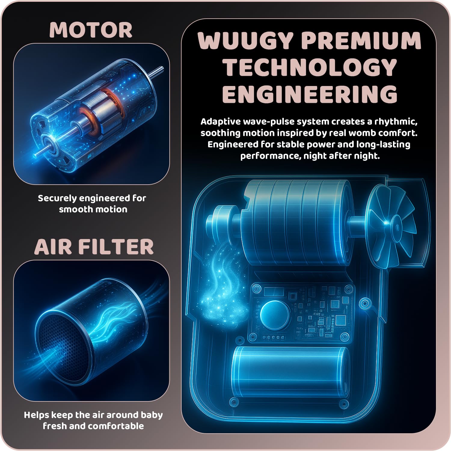 eztrading Wuugy Melody battery life up to nine hours for long outings.