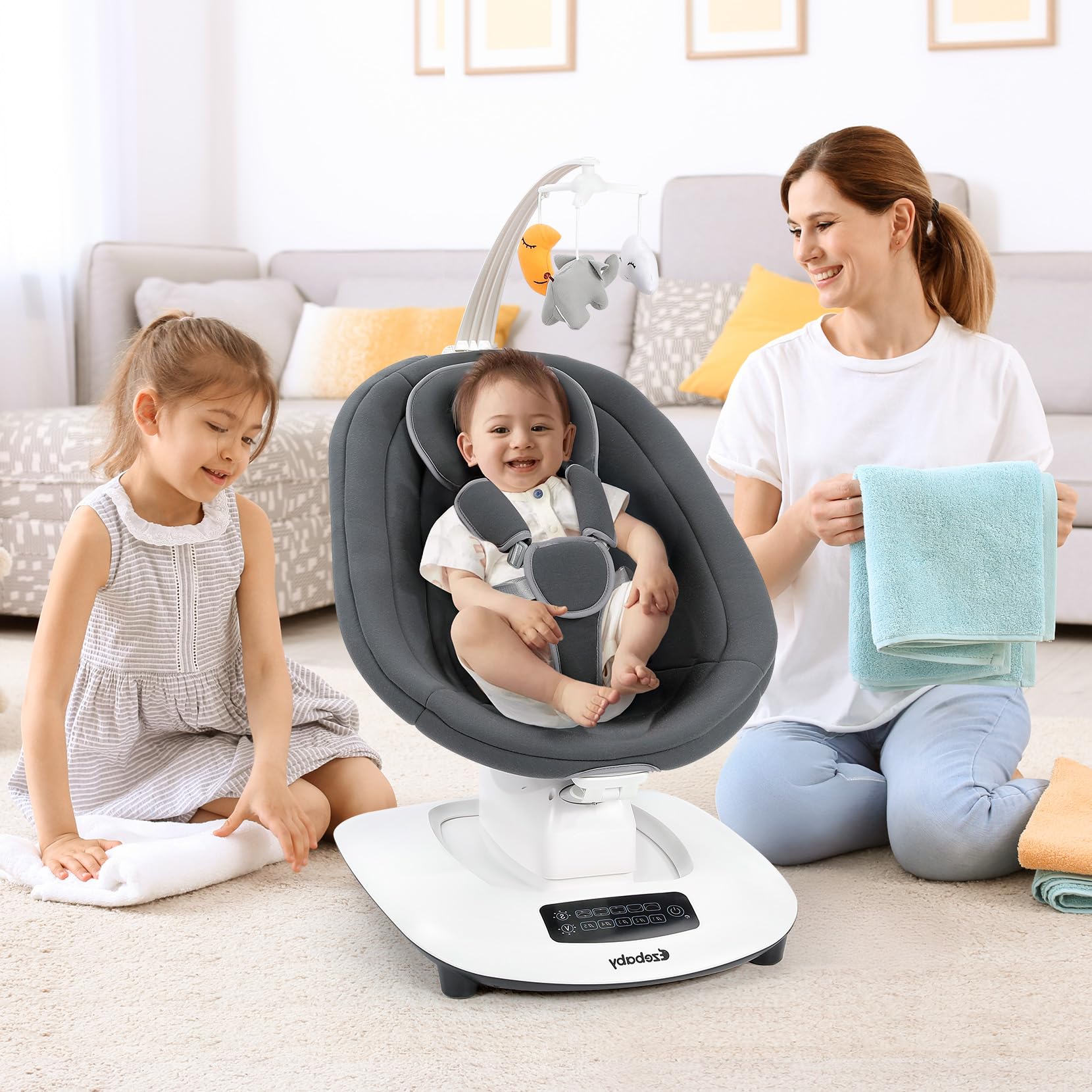 Ezebaby gift-ready swing crafted for new parents seeking reliable comfort