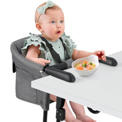 Ezebaby hook-on high chair table clip securely attaches to tables for stable meals.