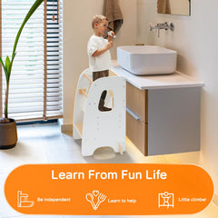 Ezebaby 3-height settings grow with your child for safe countertop participation