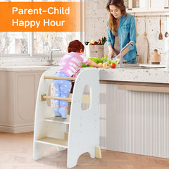 Ezebaby toddler standing tower rounded edges reduce bumps during independent learning
