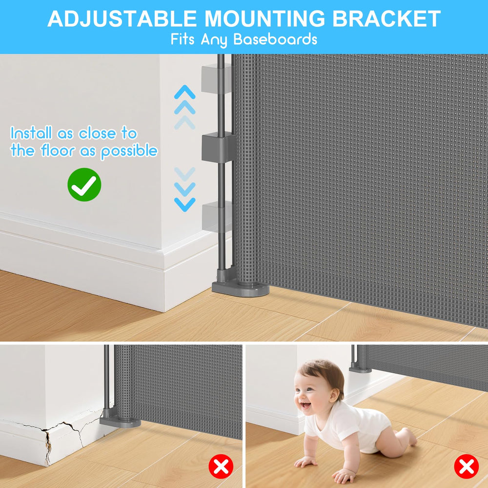 EZIGO adjustable end brackets shown for adaptable installation