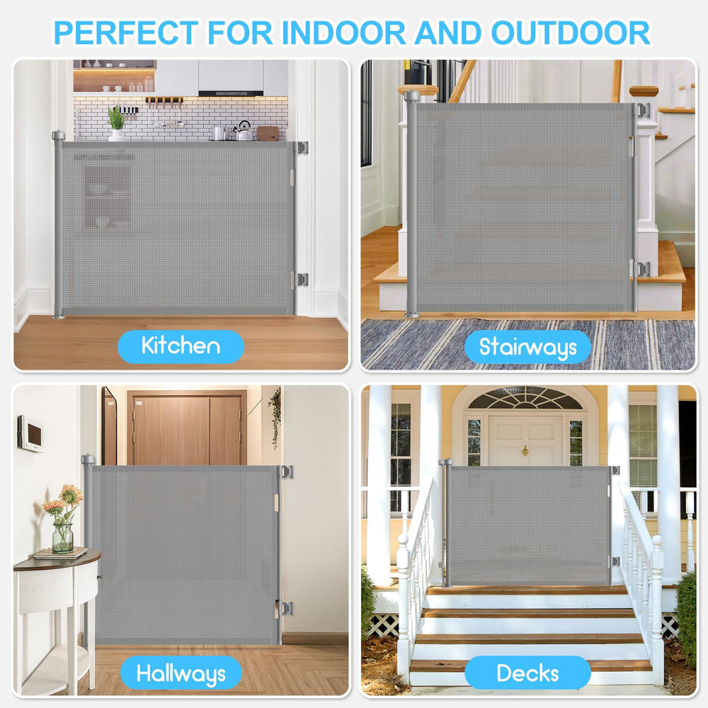 EZIGO durable mesh gate ready for everyday play with kids and pets