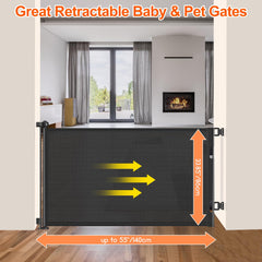 EZIGO extra wide gate extended to 55 inches for large openings.