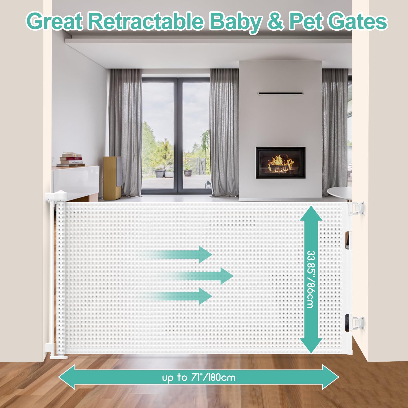 EZIGO extra-wide 71-inch reach for large doorways and stairs.