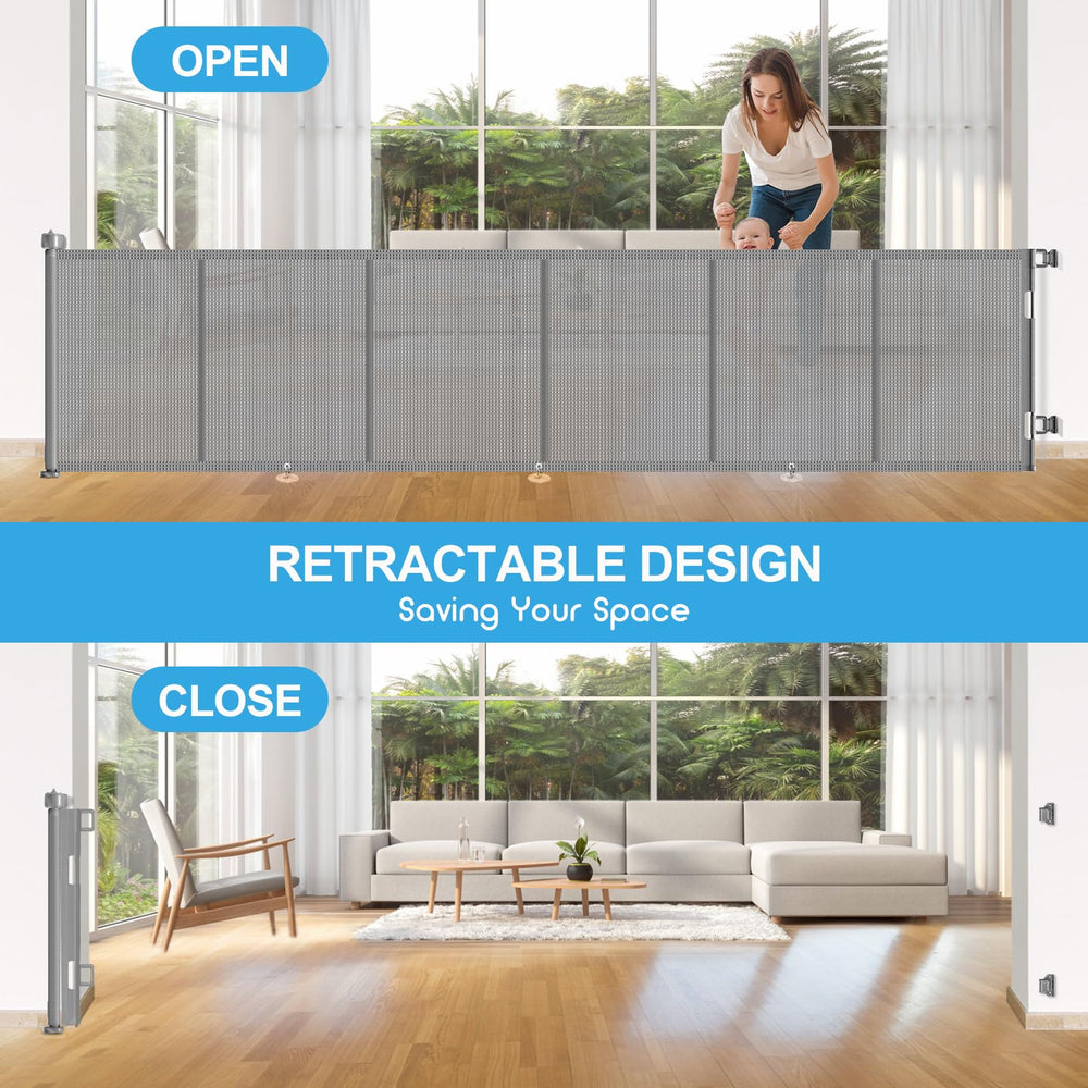 EZIGO indoor-outdoor installation fits stairs, doorways, halls, decks.