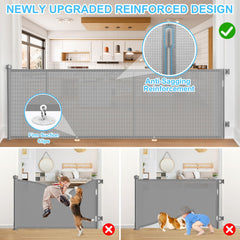 EZIGO mesh gate detail reveals smooth edges and snag-free operation.