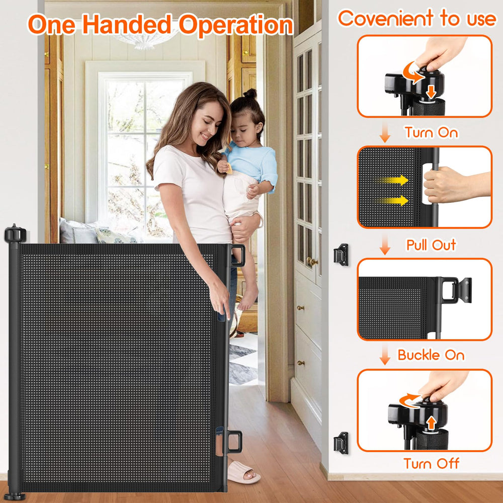 EZIGO one handed safety lock enables easy operation.