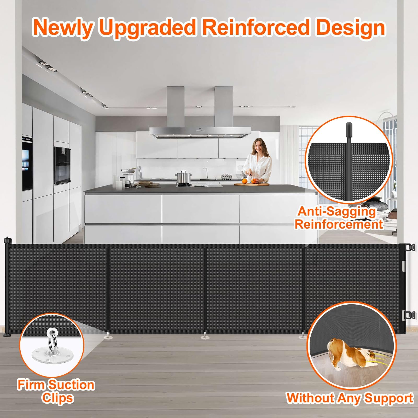 EZIGO reinforced design with fiberglass rods and metal pull rings for security