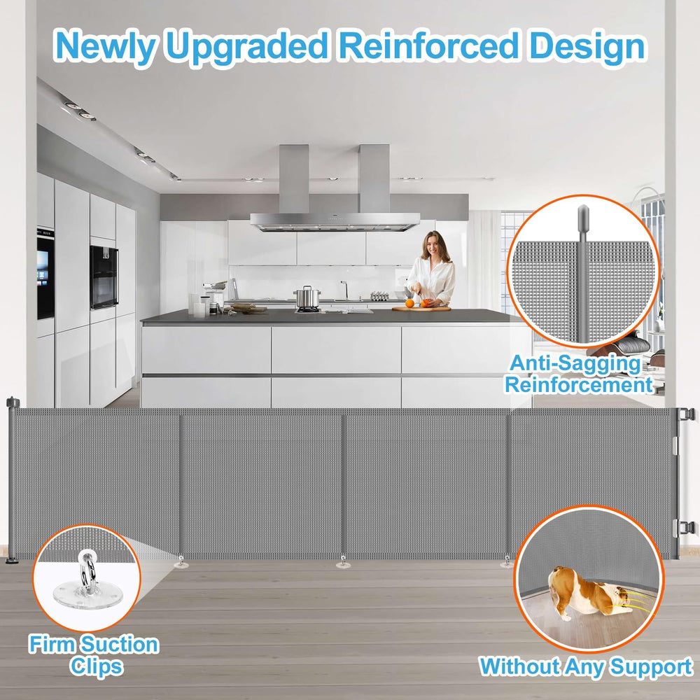 EZIGO reinforced-design with fiberglass rods prevents crawling underneath for added security.