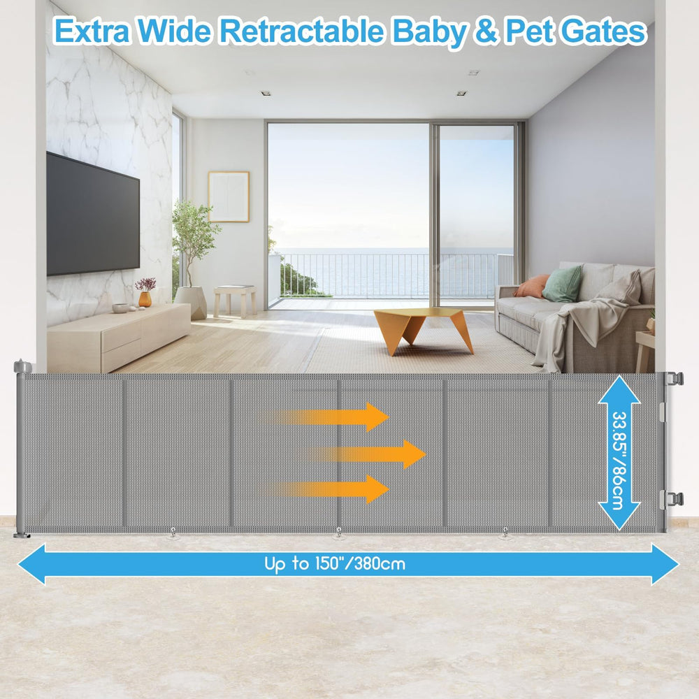 EZIGO retractable mesh closeup shows durable fabric that's easy to wipe clean.