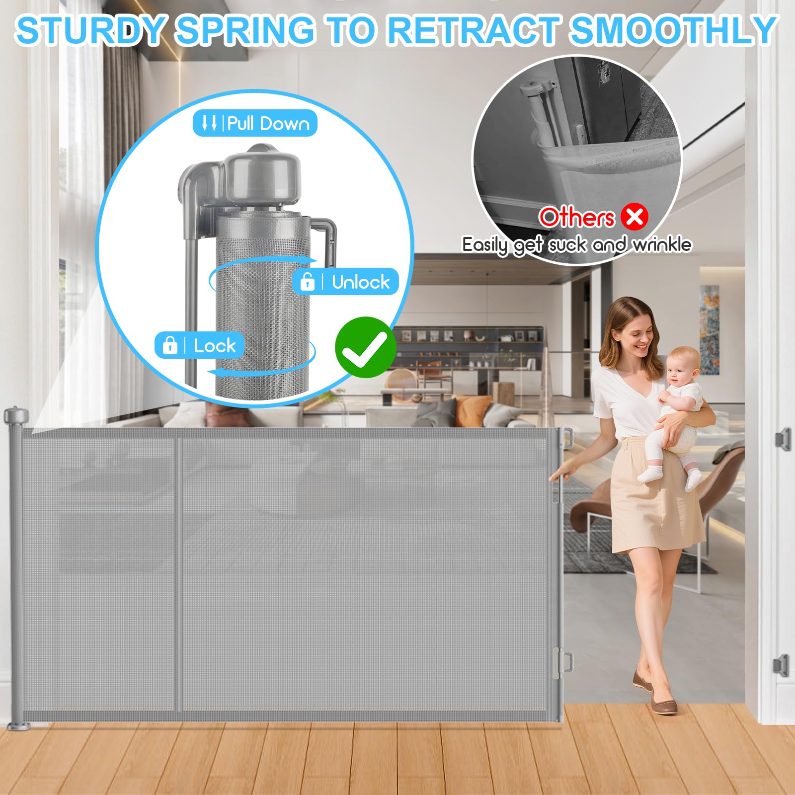 EZIGO safety-locking mechanism demonstrates reliable one-handed operation.