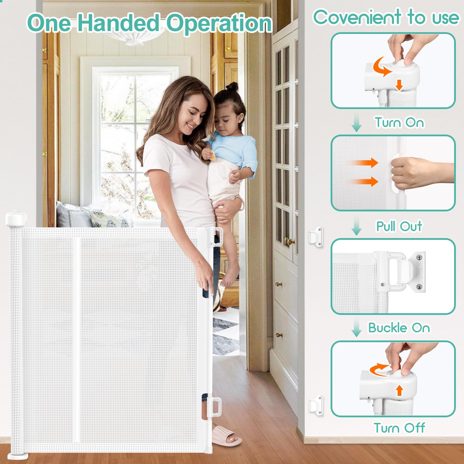 EZIGO Upgrade durable mesh fabric stands up to active kids and pets while staying easy to clean.